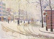 Le Boulevard De Clichy La Neige Paul Signac